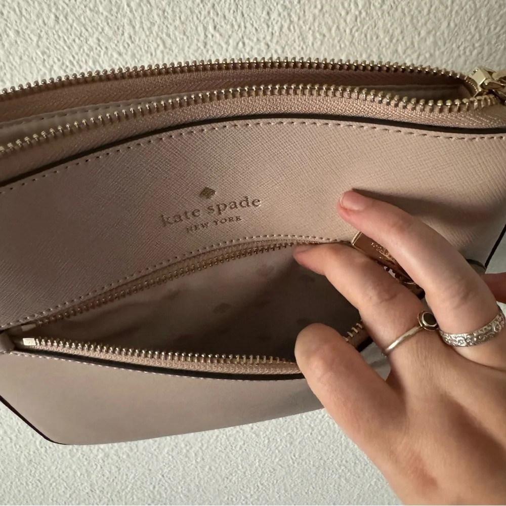 Kate Spade Sadie North South Crossbody Tusk Leather Minimalist Chic Classic - Picture 8 of 16